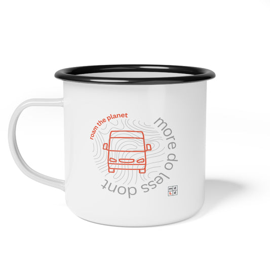 Roam The Planet Enamel Camp Cup